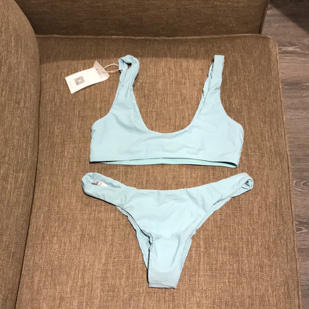 Blue bikini